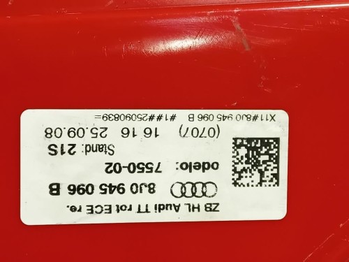 Fanale POST DX 8J0 945 096 B Audi TT 8J3 2010