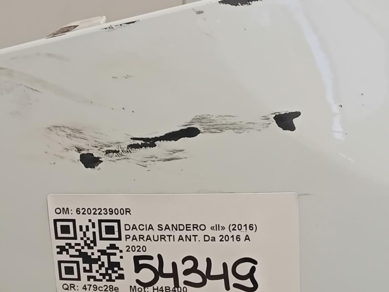Paraurti ANT 620223900R Dacia Sandero II 2016