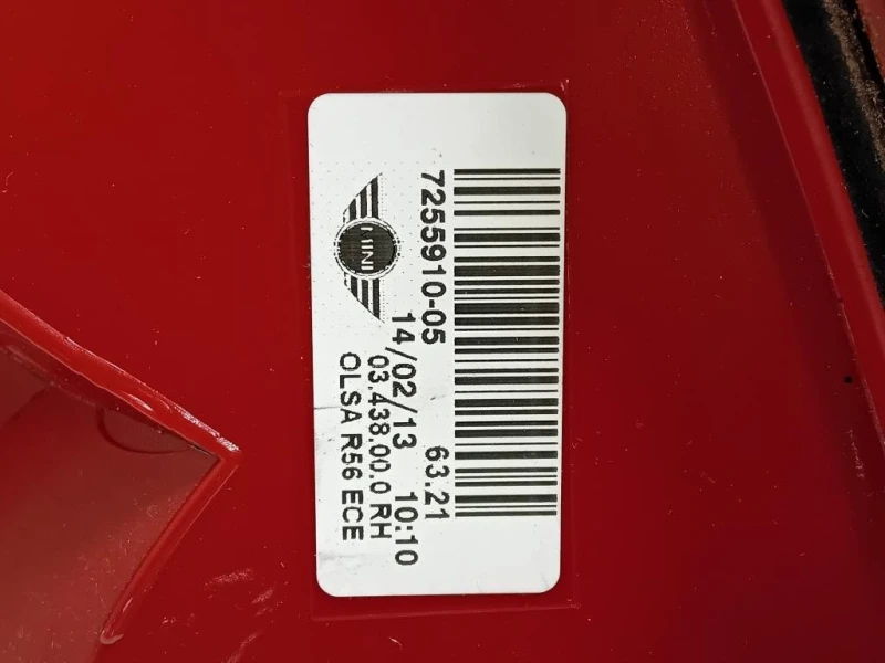 Fanale POST DX 0343800 Mini MINI Cooper R56 2007