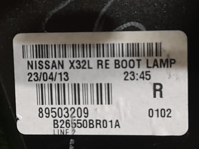 Fanale POST DX 89503209 Nissan Qashqai I 2010