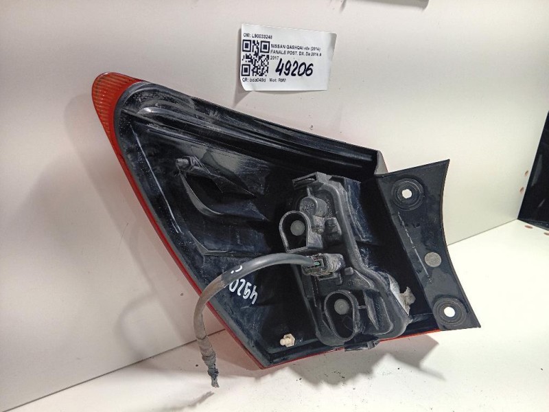 Fanale POST DX L90033248 Nissan Qashqai II 2014