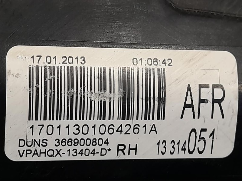 Fanale POST DX 13314051 Opel Astra J 2010