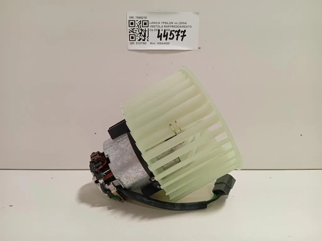 Ventola Raffreddamento 7596216 Lancia Ypsilon I 2004