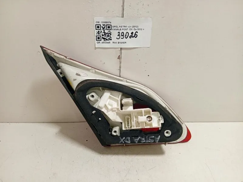 Fanale POST DX 13358076 Opel Astra J 2012