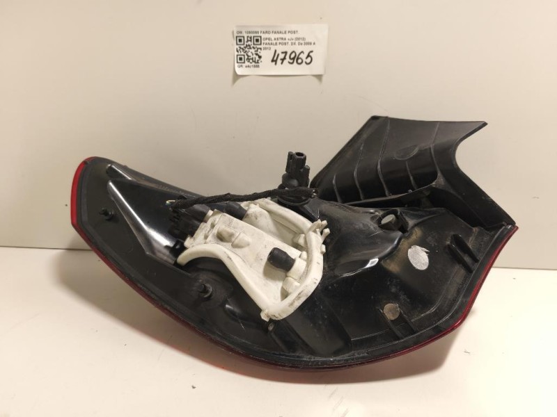 Fanale POST DX 1090098 FARO FANALE POST Opel Astra J 2012