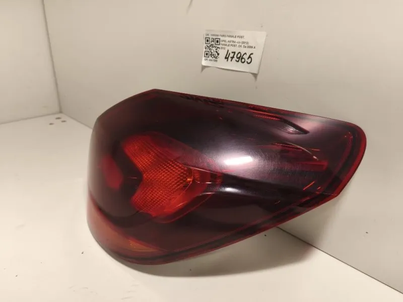 Fanale POST DX 1090098 FARO FANALE POST Opel Astra J 2012