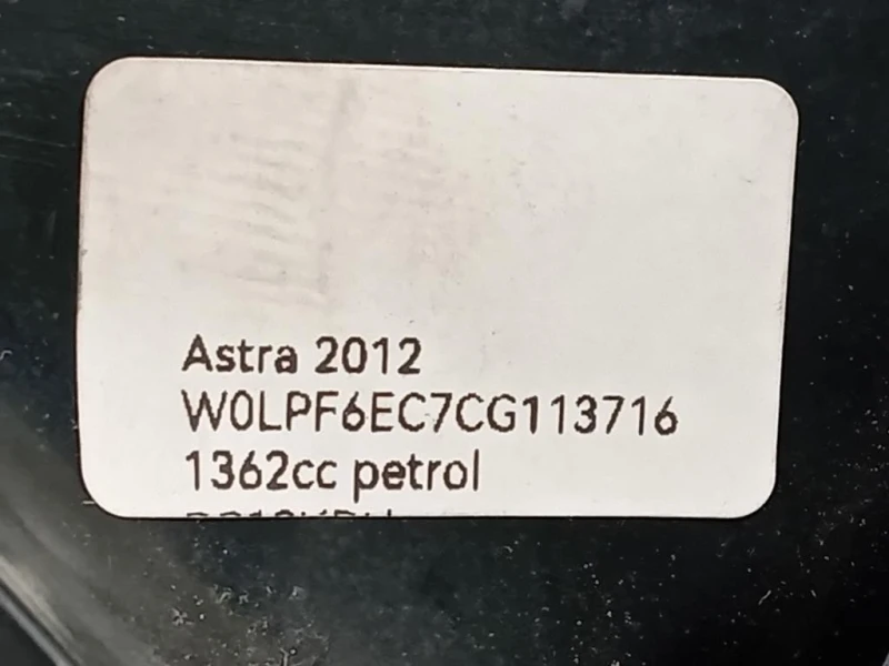 Fanale POST DX 1090098 FARO FANALE POST Opel Astra J 2012