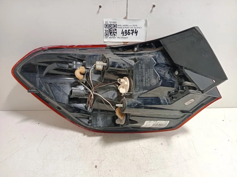 Fanale POST DX 13314051 Opel Astra J 2012