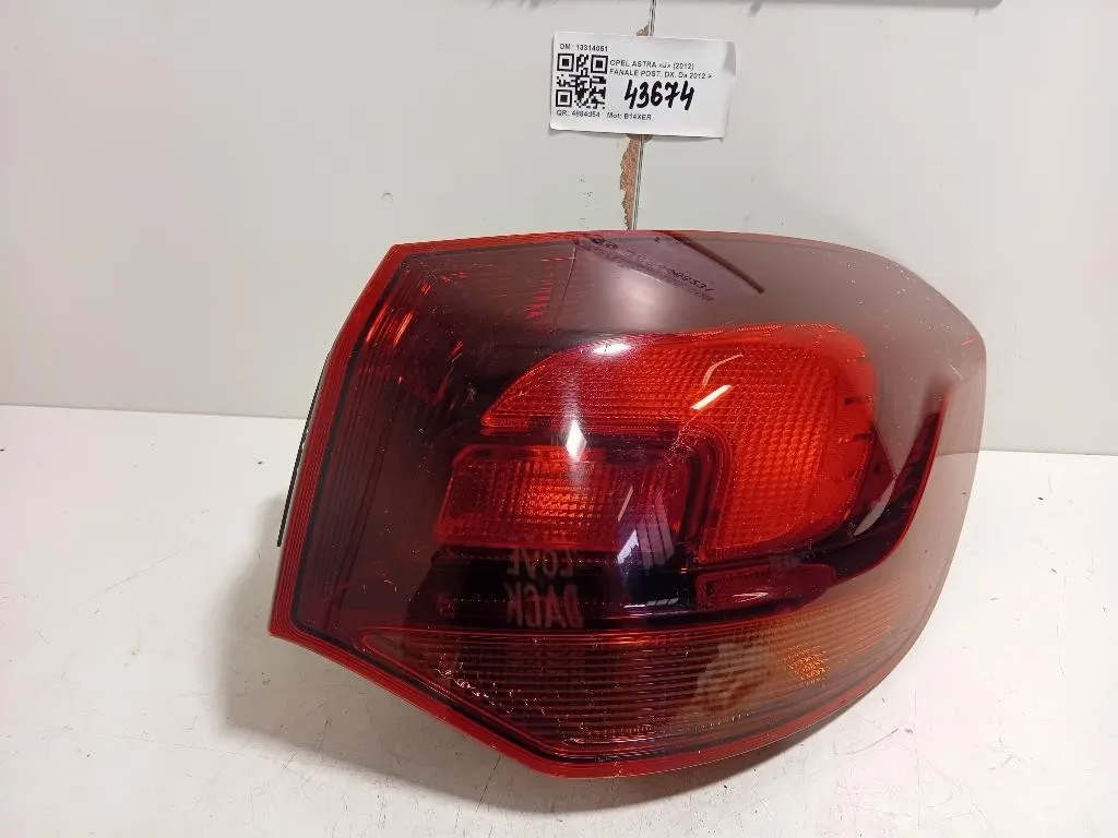 Fanale POST DX 13314051 Opel Astra J 2012