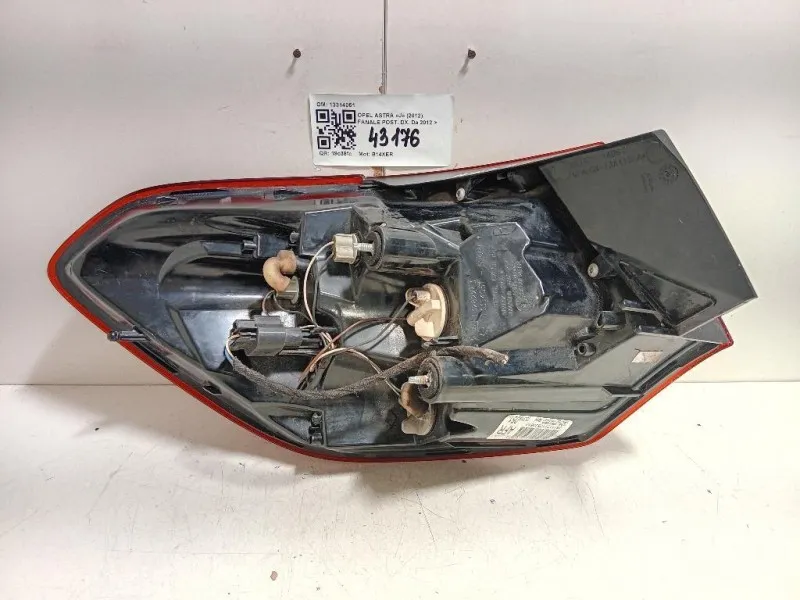 Fanale POST DX 13314051 Opel Astra J 2012