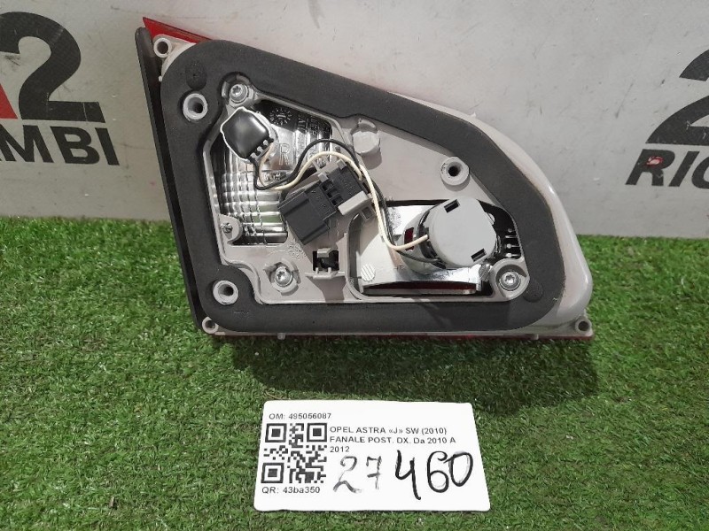 Fanale POST DX 495056087 Opel Astra J SW 2010