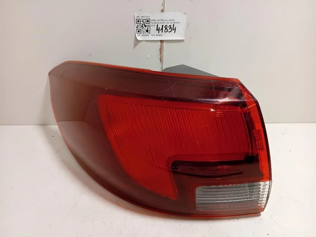 Fanale POST DX 39077374 Opel Astra K 2016