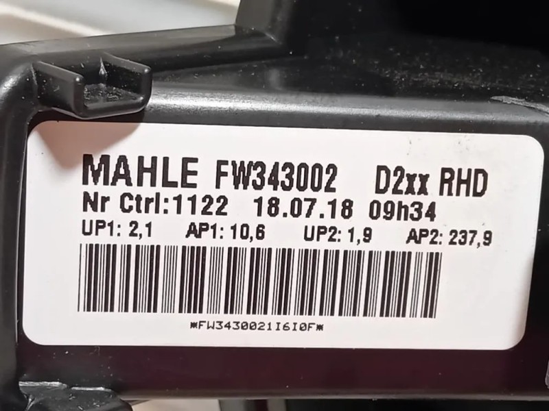 Ventola Raffreddamento FW343002 Opel Astra K 2016