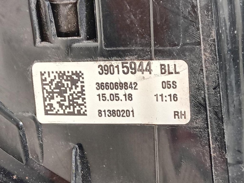 Fanale POST DX 39015944 Opel Astra K 2019