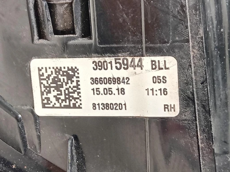 Fanale POST DX 39015944 Opel Astra K 2019