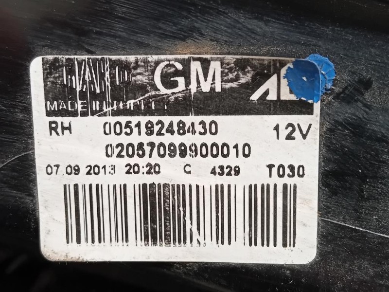 Fanale POST DX 20570748 Opel Combo D TOUR 2012