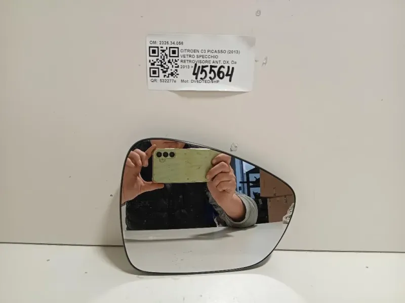 Vetro Specchio Retrovisore ANT DX 232634056 Citroen C3 Picasso 2013