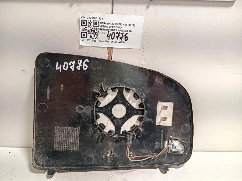 Vetro Specchio Retrovisore ANT DX 01706301200 Citroen Jumper III 2014