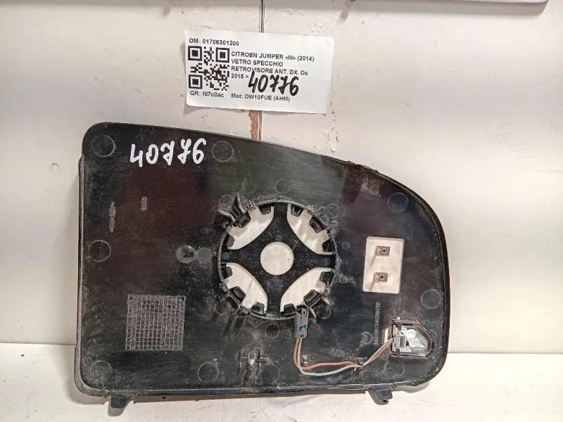 Vetro Specchio Retrovisore ANT DX 01706301200 Citroen Jumper III 2014