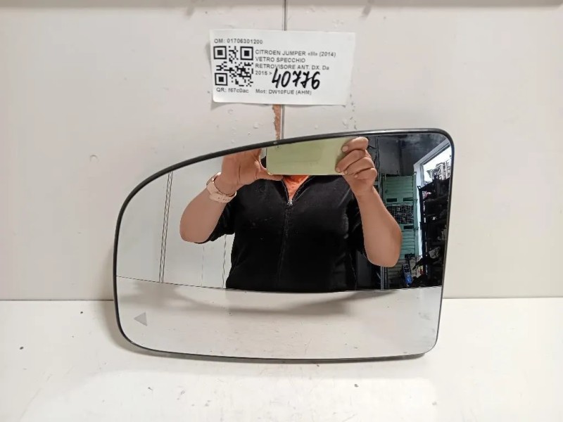 Vetro Specchio Retrovisore ANT DX 01706301200 Citroen Jumper III 2014