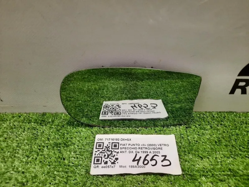 Vetro Specchio Retrovisore ANT DX 71716193 DXSX Fiat Punto II 2000