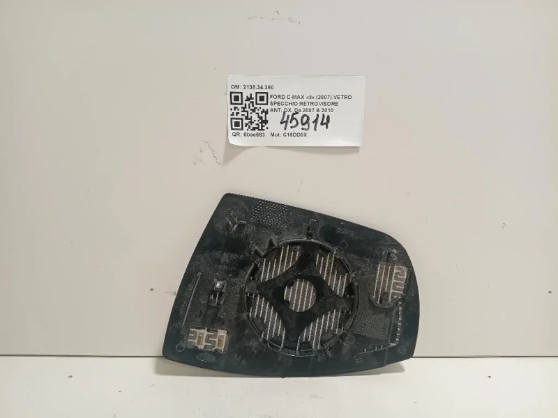 Vetro Specchio Retrovisore ANT DX 213834360 Ford C-max II 2007