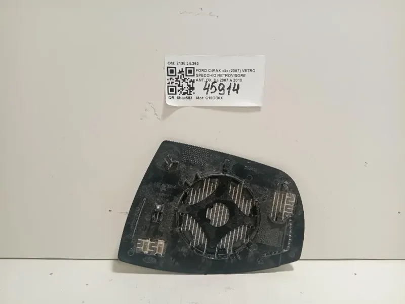Vetro Specchio Retrovisore ANT DX 213834360 Ford C-max II 2007