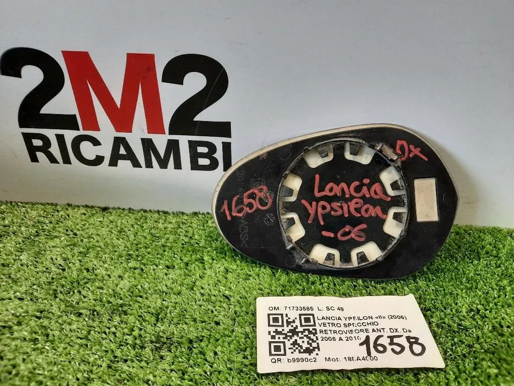Vetro Specchio Retrovisore ANT DX 71733585 Lancia Ypsilon II 2006
