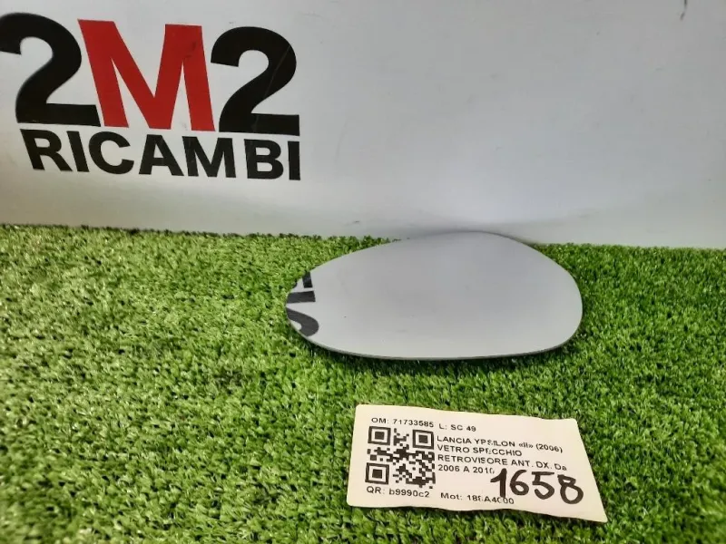 Vetro Specchio Retrovisore ANT DX 71733585 Lancia Ypsilon II 2006