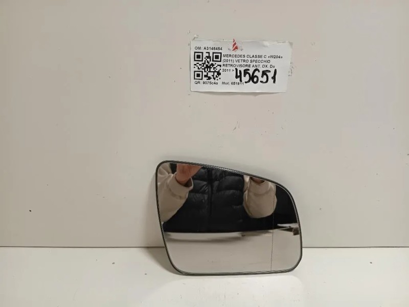 Vetro Specchio Retrovisore ANT DX A3146454 Mercedes Classe C W204 2011