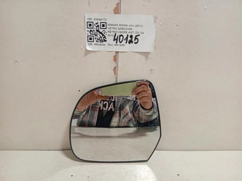 Vetro Specchio Retrovisore ANT DX 23044172 Nissan Micra IV 2011
