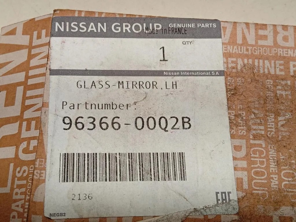 Vetro Specchio Retrovisore ANT DX 96366-00Q2B Nissan Townstar 2022