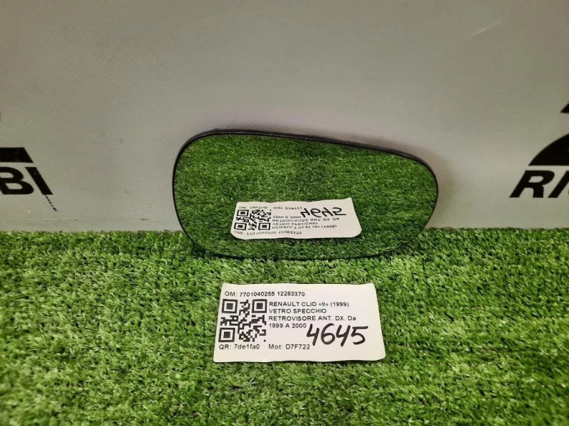 Vetro Specchio Retrovisore ANT DX 7701040255 12263370 Renault CLIO II 1999