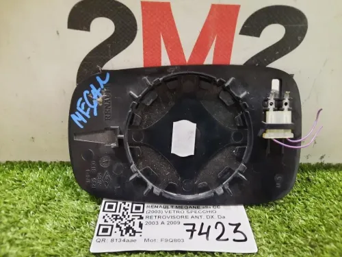 Vetro Specchio Retrovisore ANT DX 12353130 Renault Megane II CC 2003