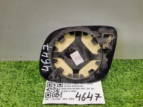 Vetro Specchio Retrovisore ANT DX 6Y1857522 Skoda Fabia 6Y3 2000