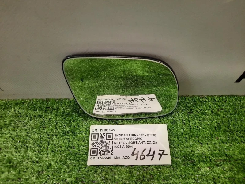Vetro Specchio Retrovisore ANT DX 6Y1857522 Skoda Fabia 6Y3 2000