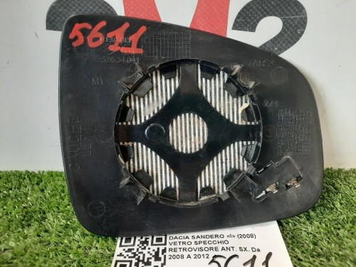 Vetro Specchio Retrovisore ANT SX 6001550034 Dacia Sandero I 2008