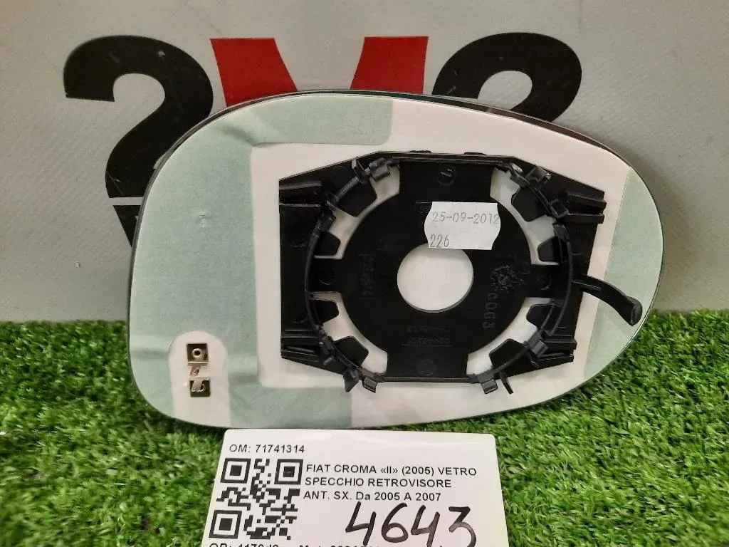 Vetro Specchio Retrovisore ANT SX 71741314 Fiat Croma II 2005