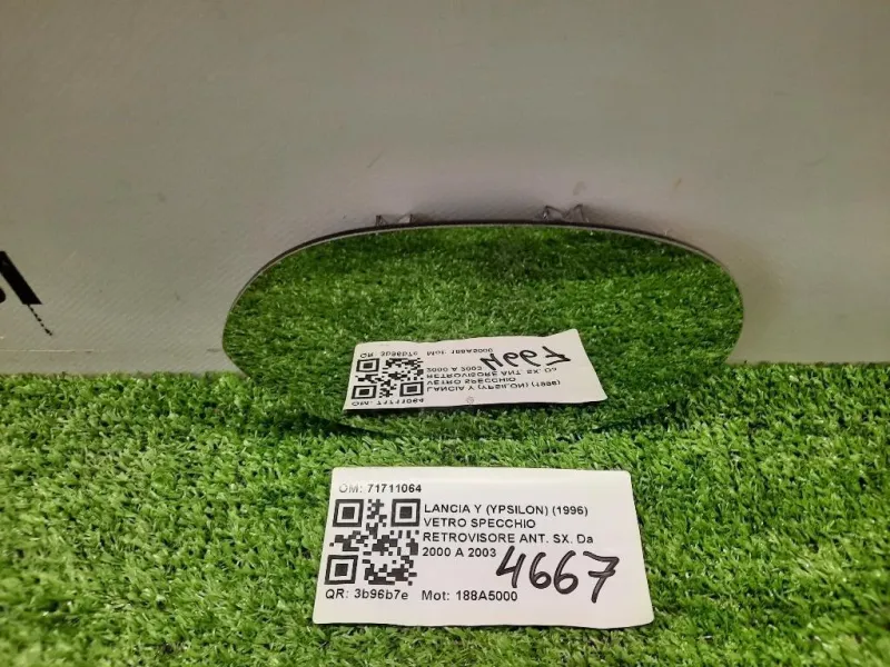 Vetro Specchio Retrovisore ANT SX 71711064 Lancia Y Ypsilon 1996