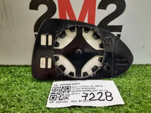 Vetro Specchio Retrovisore ANT SX 13444459 095455 Opel Corsa E 2014