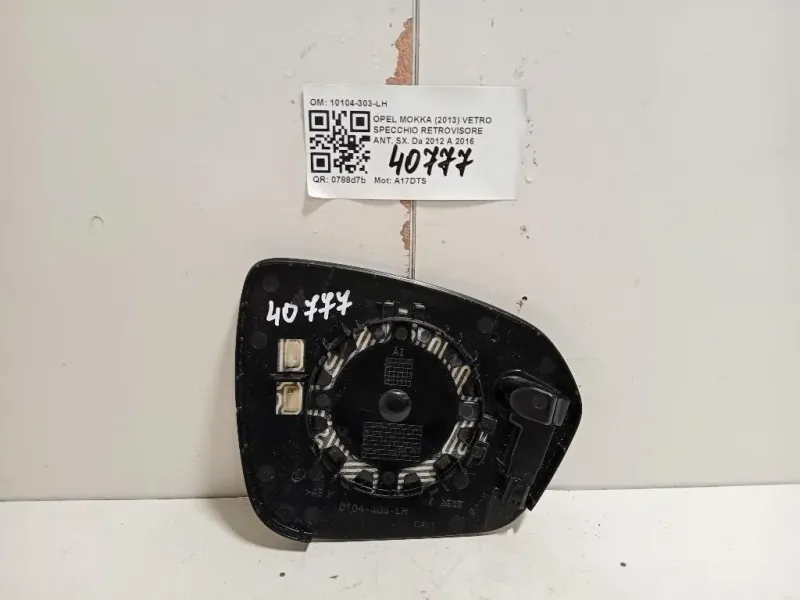 Vetro Specchio Retrovisore ANT SX 10104-303-LH Opel Mokka 2013
