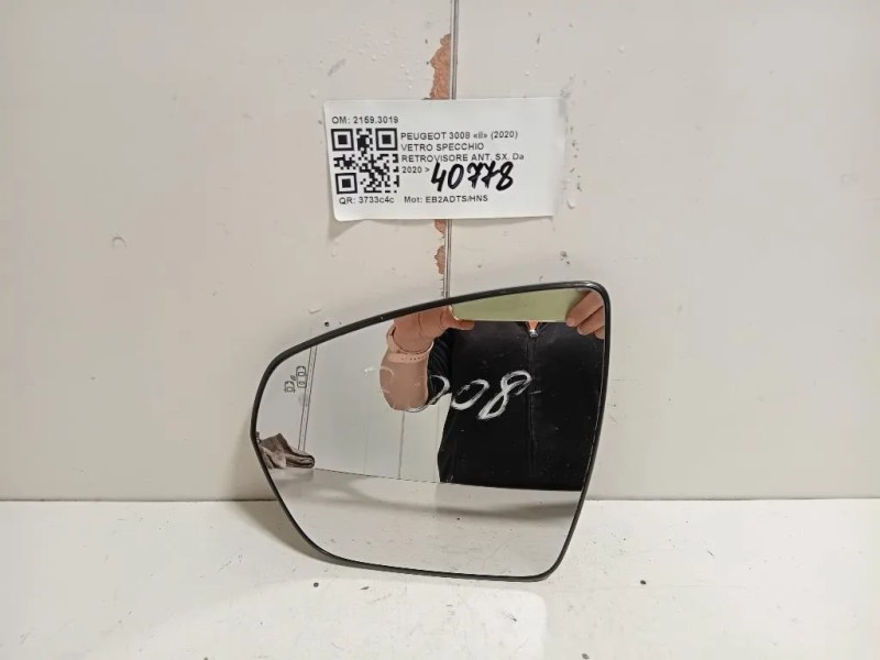 Vetro Specchio Retrovisore ANT SX 21593019 Peugeot 3008 II 2020