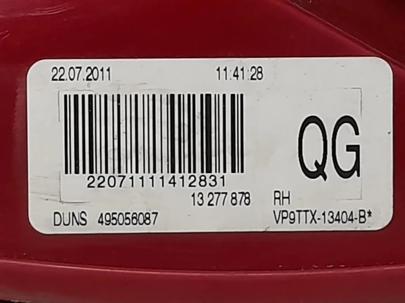 Fanale POST DX 13277878 Opel Insignia A 2013