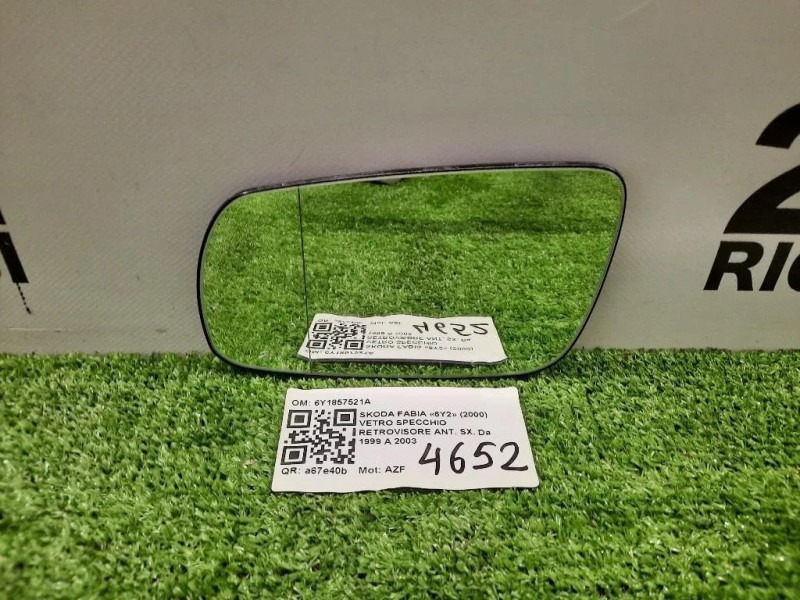 Vetro Specchio Retrovisore ANT SX 6Y1857521A Skoda Fabia 6Y2 2000