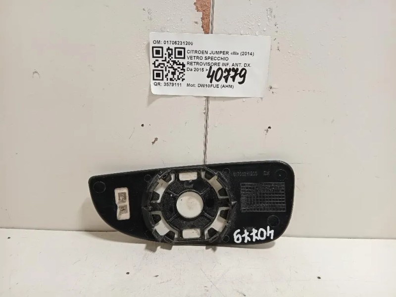 Vetro Specchio Retrovisore INF ANT DX 01706231200 Citroen Jumper III 2014