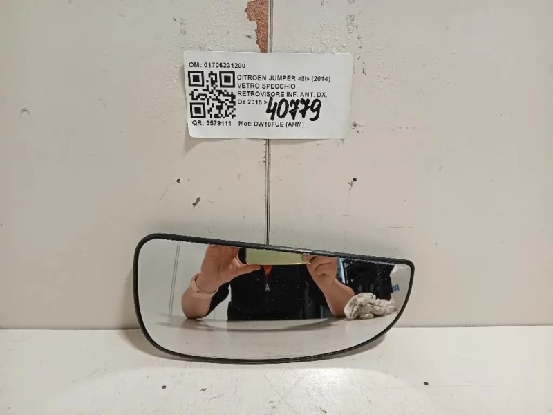 Vetro Specchio Retrovisore INF ANT DX 01706231200 Citroen Jumper III 2014