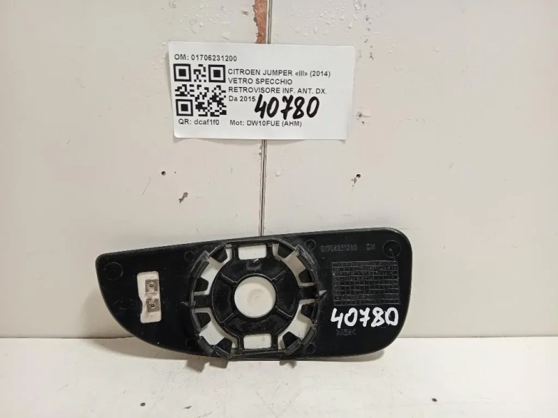 Vetro Specchio Retrovisore INF ANT DX 01706231200 Citroen Jumper III 2014
