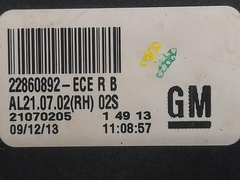 Fanale POST DX 22860892 Opel Insignia A SW 2013