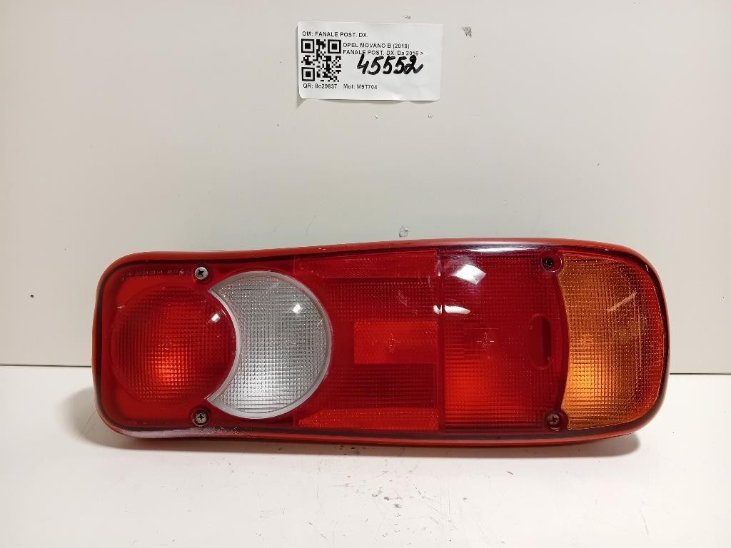 Fanale POST DX FANALE POST DX Opel Movano B 2010