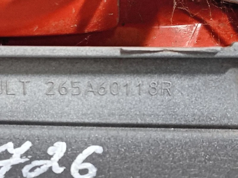 Fanale POST DX 265A60118R Opel Vivaro A 2007